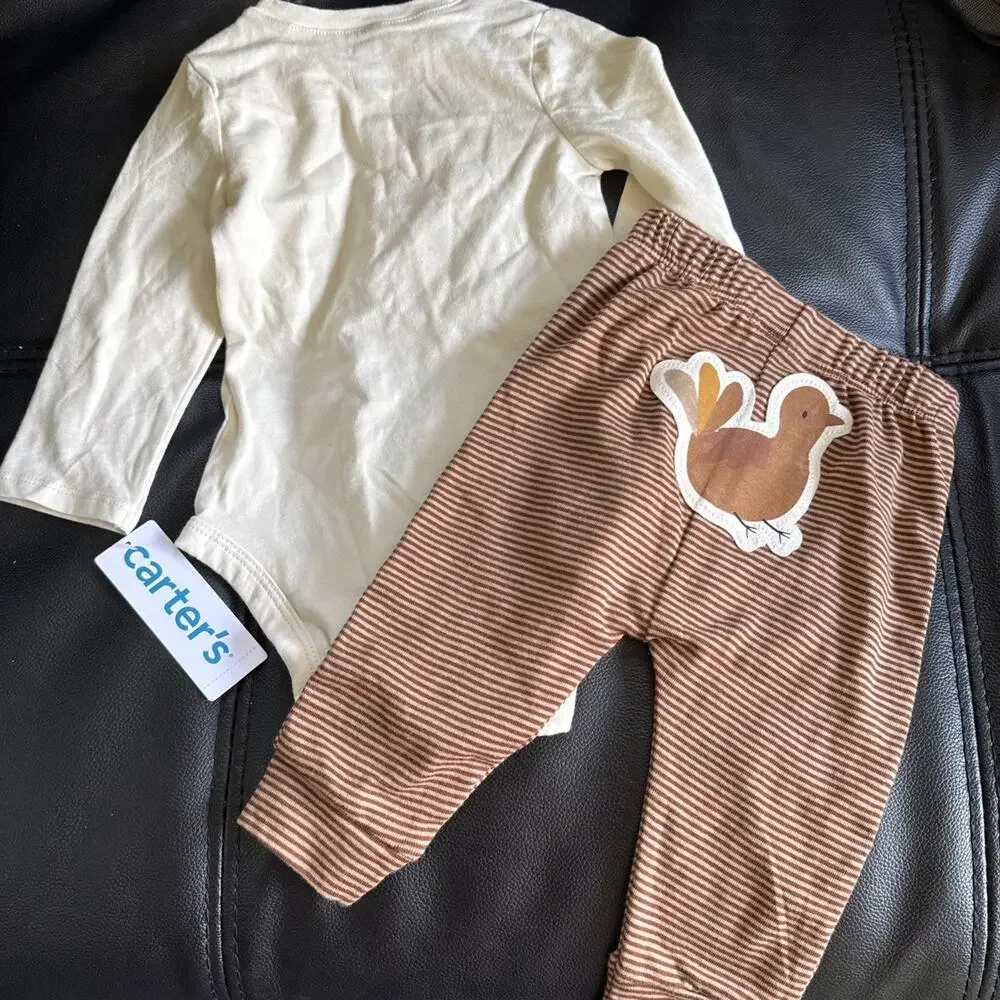 Baby Carter’s My First Thanksgiving Outfit, 6 Months, Brown